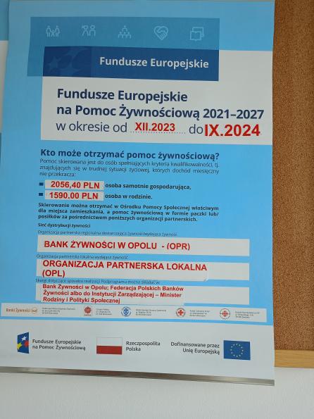 foto z aktualności - Fundusze Europejskie na Pomoc Żywnościową 2021-2027 Podprogram 2023